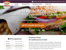 Tablet Screenshot of premium-pizza.com